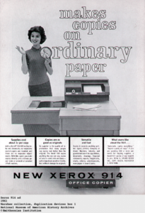 1961 Ad for Xerox 914