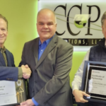 Ray Piskin, President | Chris Jeffas, Kyocera Regional Manager | Wayne Piskin, VP